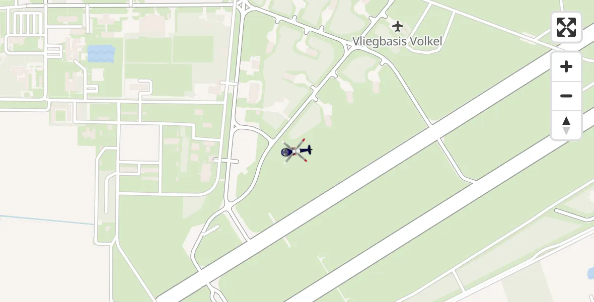 Vluchtroute Politiehelikopter Vliegbasis Volkel - Vliegbasis Volkel, 31 maart 2023, 15:36