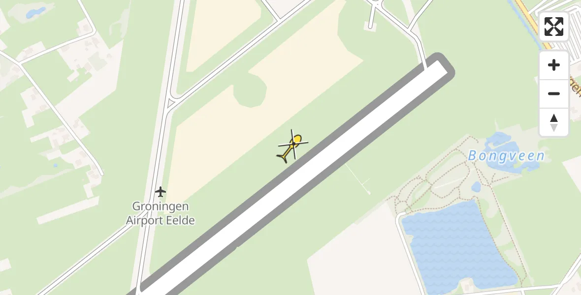 Routekaart van de vlucht: Lifeliner 4 naar Groningen Airport Eelde