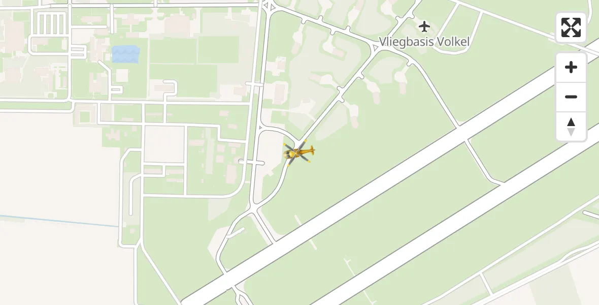Vluchtroute Traumahelikopter Vliegbasis Volkel - Vliegbasis Volkel, 02 april 2023, 21:17