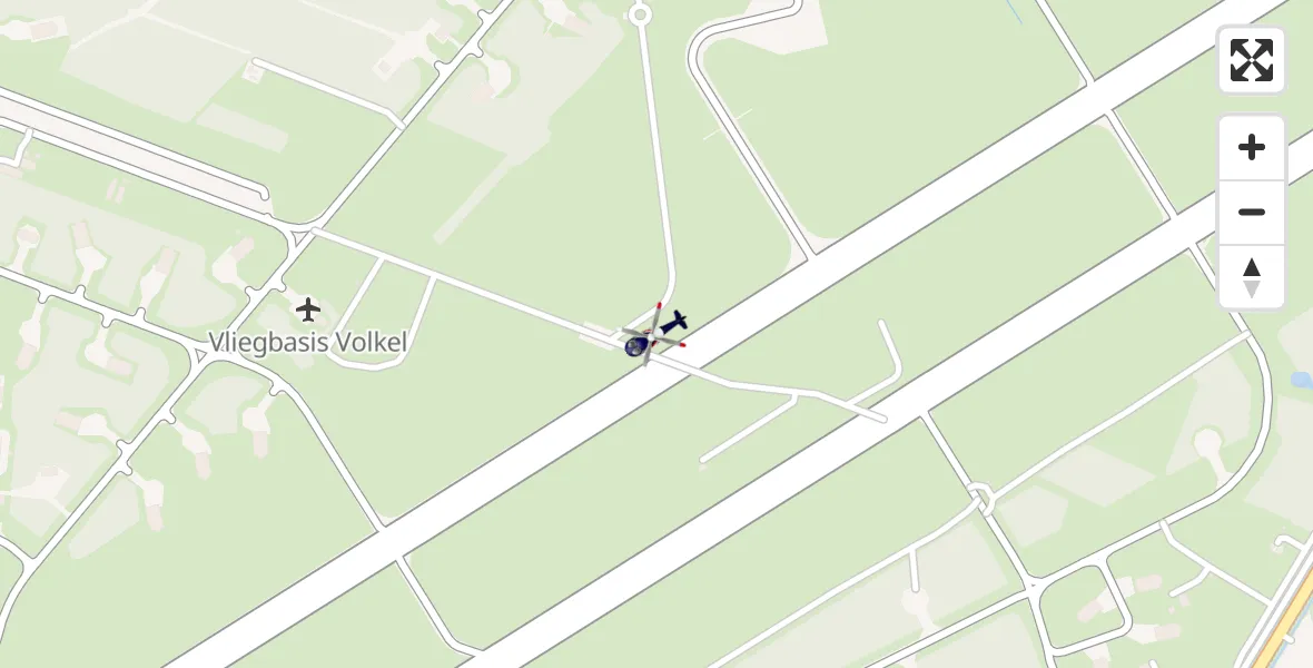 Vluchtroute Politiehelikopter Vliegbasis Volkel - Vliegbasis Volkel, 02 april 2023, 22:40