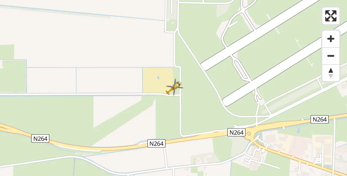 Vluchtroute Traumahelikopter Vliegbasis Volkel - Vliegbasis Volkel, 03 april 2023, 05:32