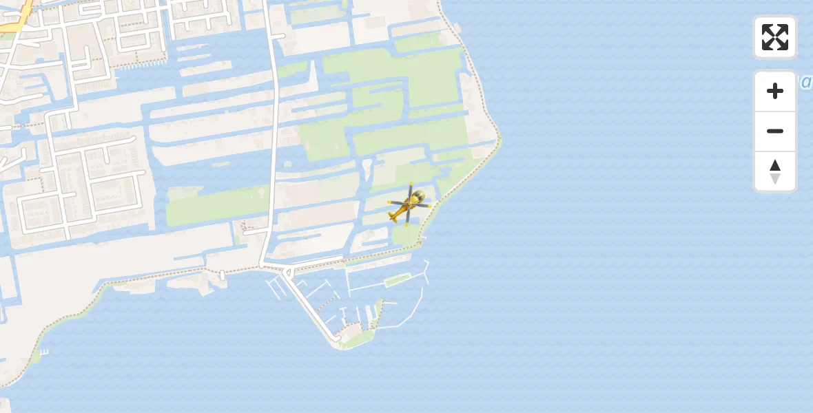 Vluchtroute Traumahelikopter vanuit Roelofarendsveen