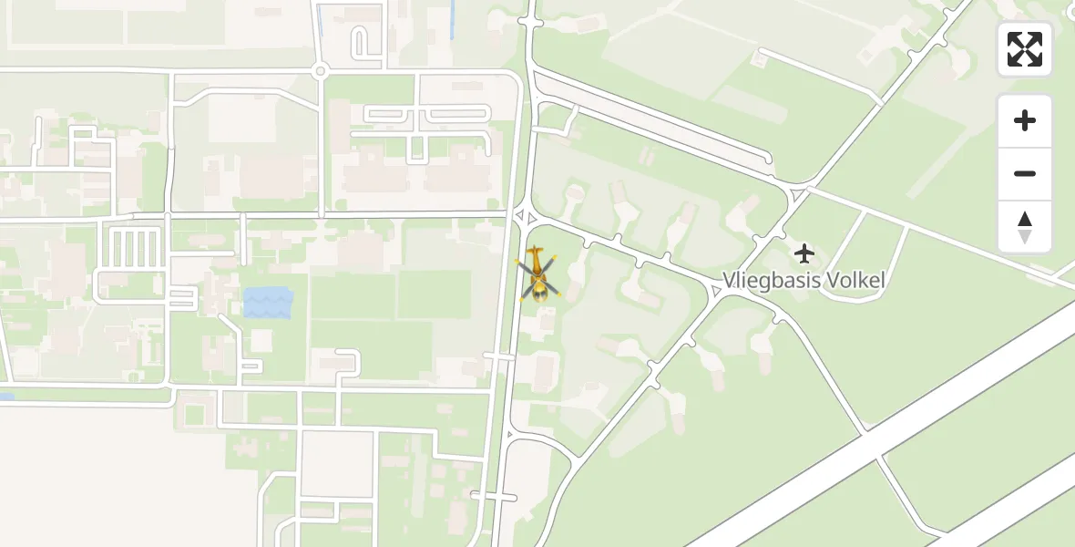 Vluchtroute Traumahelikopter Vliegbasis Volkel - Vliegbasis Volkel, 04 april 2023, 07:28