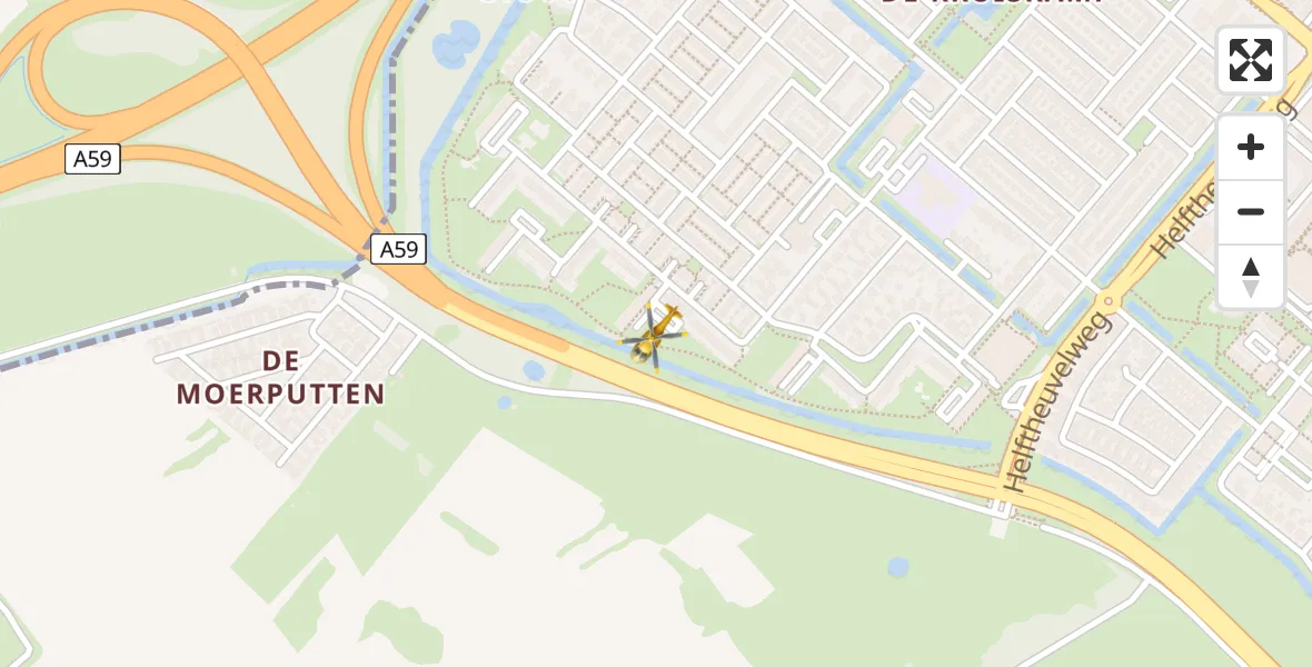 Vluchtroute Traumahelikopter 's-Hertogenbosch - 's-Hertogenbosch, 04 april 2023, 09:12