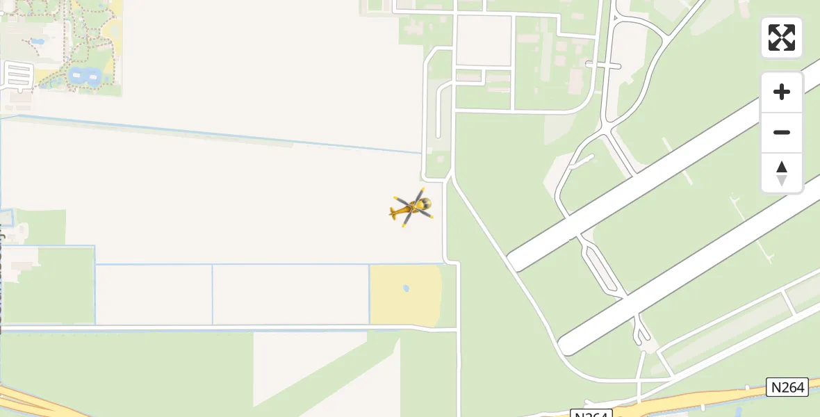 Vluchtroute Traumahelikopter Vliegbasis Volkel - Vliegbasis Volkel, 04 april 2023, 10:05