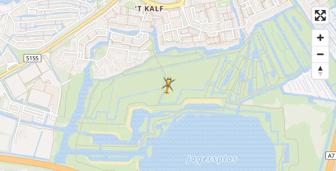 Vluchtroute Traumahelikopter Zaandam - Zaandam, 04 april 2023, 17:32