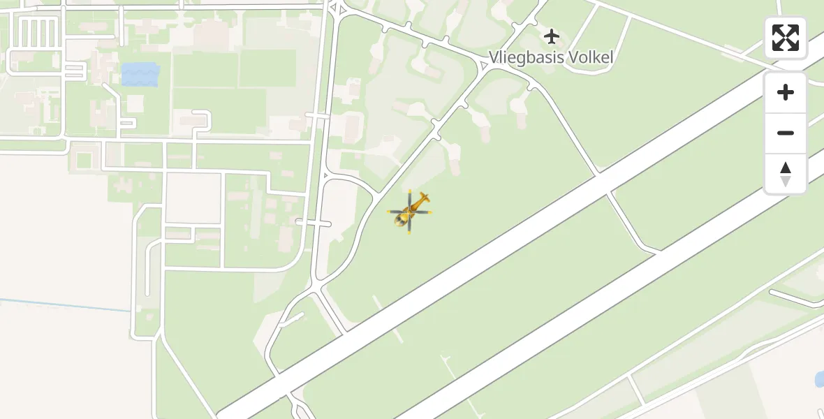 Vluchtroute Traumahelikopter Vliegbasis Volkel - Vliegbasis Volkel, 06 april 2023, 02:49