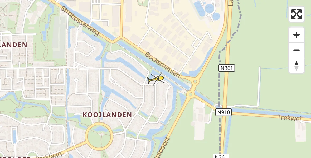 Routekaart van de vlucht: Lifeliner 4 naar Dokkum