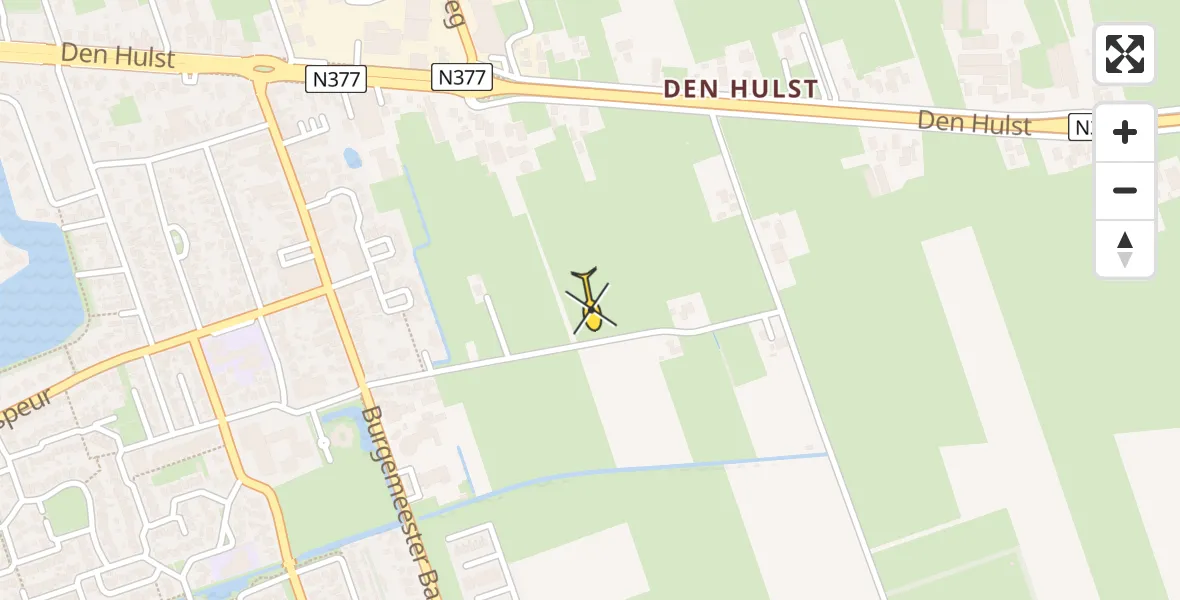 Routekaart van de vlucht: Lifeliner 4 naar Nieuwleusen