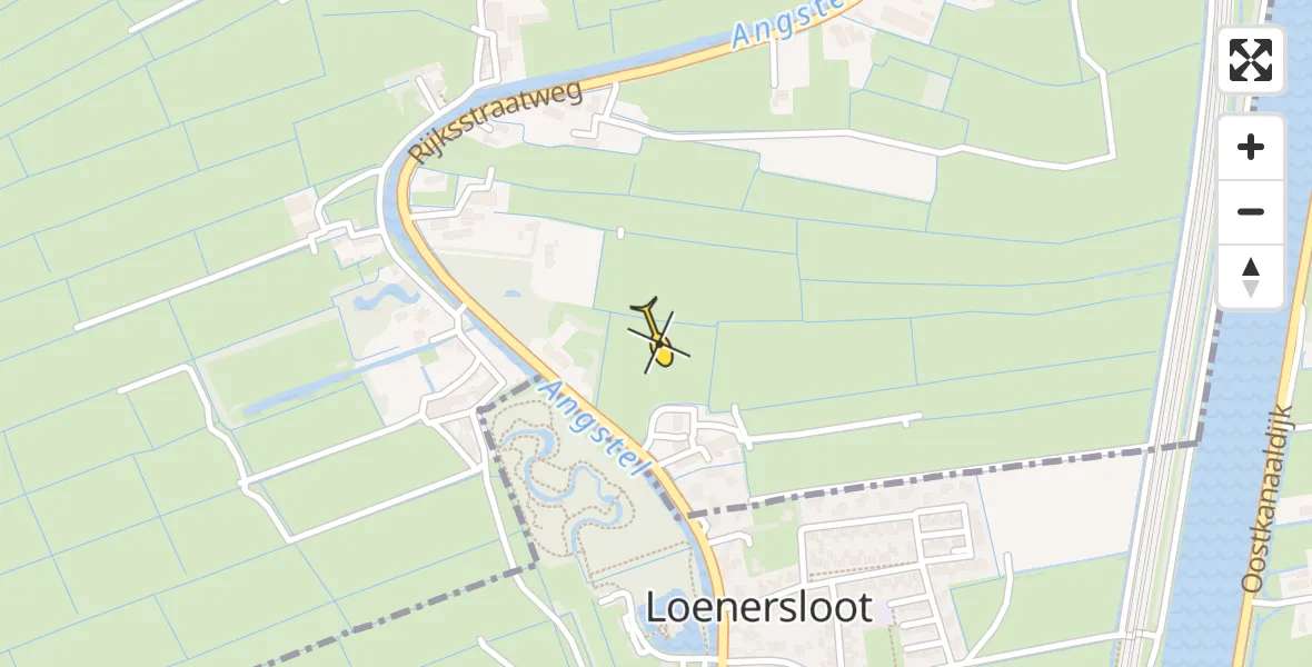 Routekaart van de vlucht: Lifeliner 1 naar Baambrugge