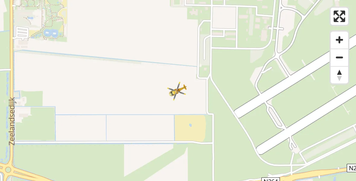 Vluchtroute Traumahelikopter Vliegbasis Volkel - Vliegbasis Volkel, 10 april 2023, 14:54