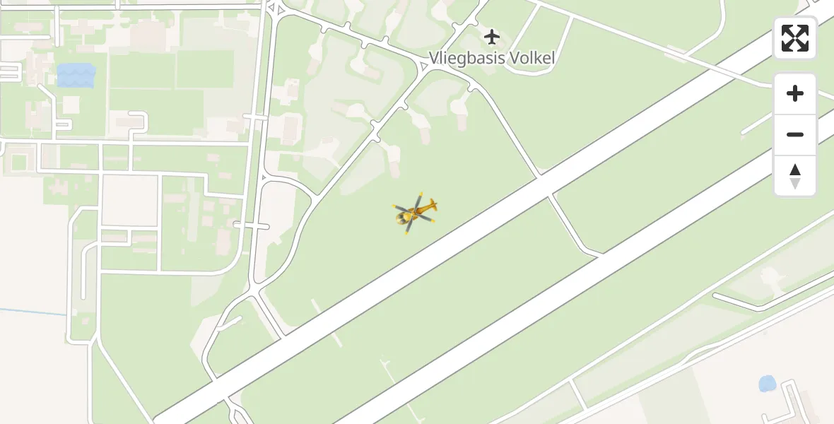 Vluchtroute Traumahelikopter Vliegbasis Volkel - Vliegbasis Volkel, 11 april 2023, 12:14