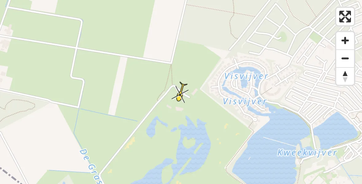 Routekaart van de vlucht: Lifeliner 2 naar Evertsoord