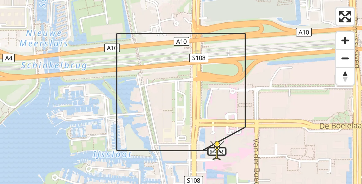 Routekaart van de vlucht: Lifeliner 1 naar VU Medisch Centrum Amsterdam