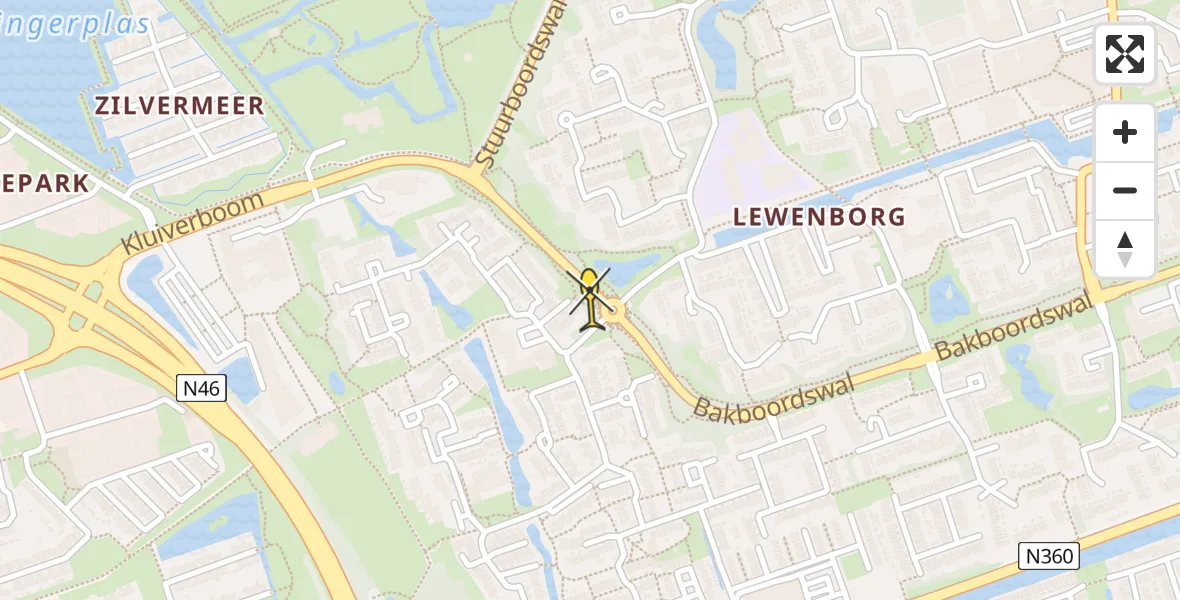 Routekaart van de vlucht: Lifeliner 4 naar Groningen