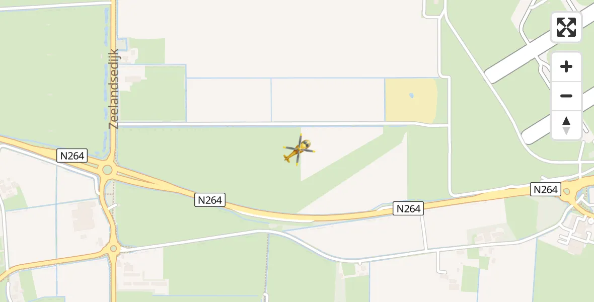 Vluchtroute Traumahelikopter Vliegbasis Volkel - Vliegbasis Volkel, 18 april 2023, 07:26