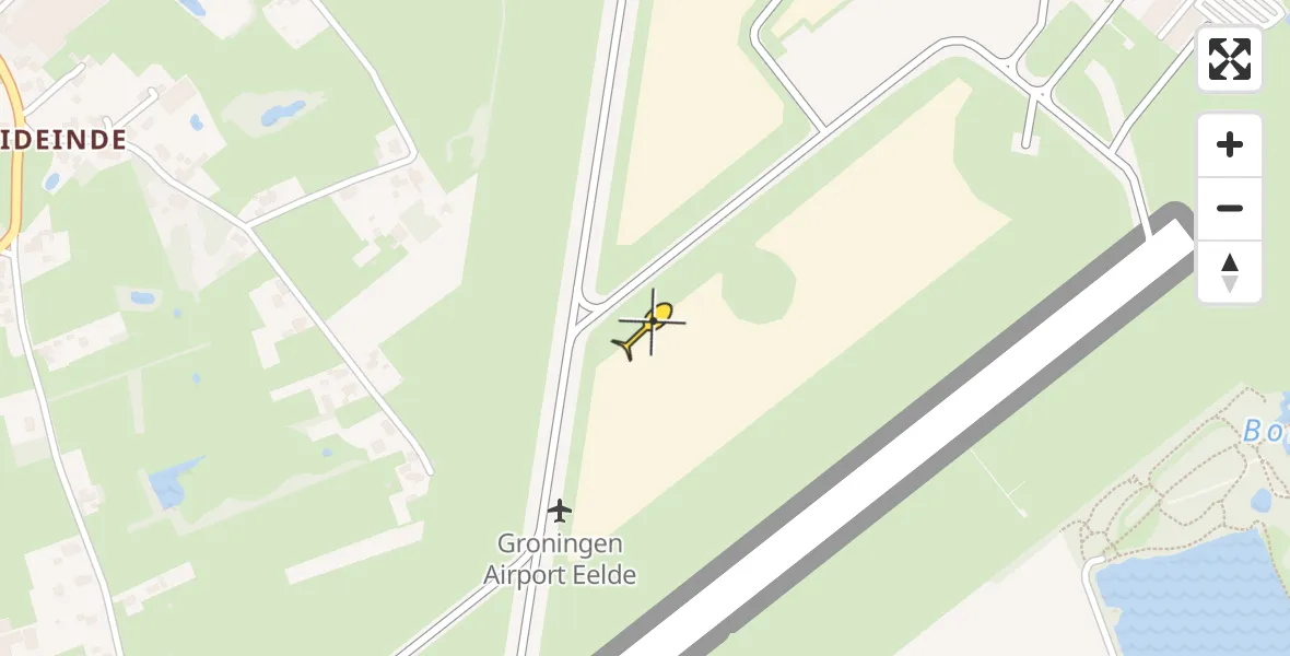 Routekaart van de vlucht: Lifeliner 4 naar Groningen Airport Eelde