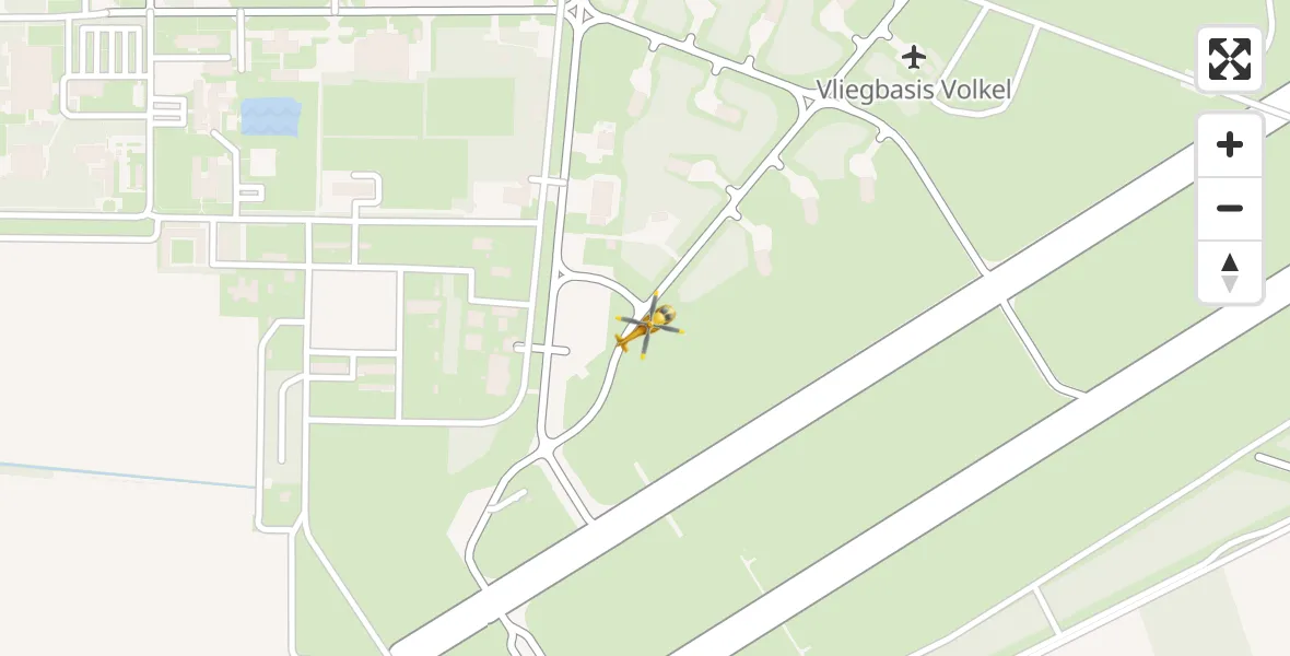 Vluchtroute Traumahelikopter Vliegbasis Volkel - Vliegbasis Volkel, 20 april 2023, 07:38