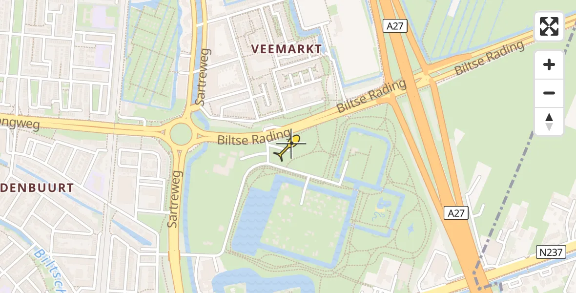 Routekaart van de vlucht: Lifeliner 2 naar Utrecht