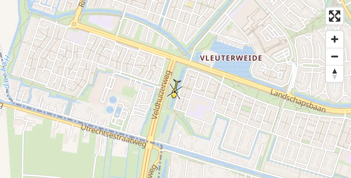 Routekaart van de vlucht: Lifeliner 1 naar Vleuten