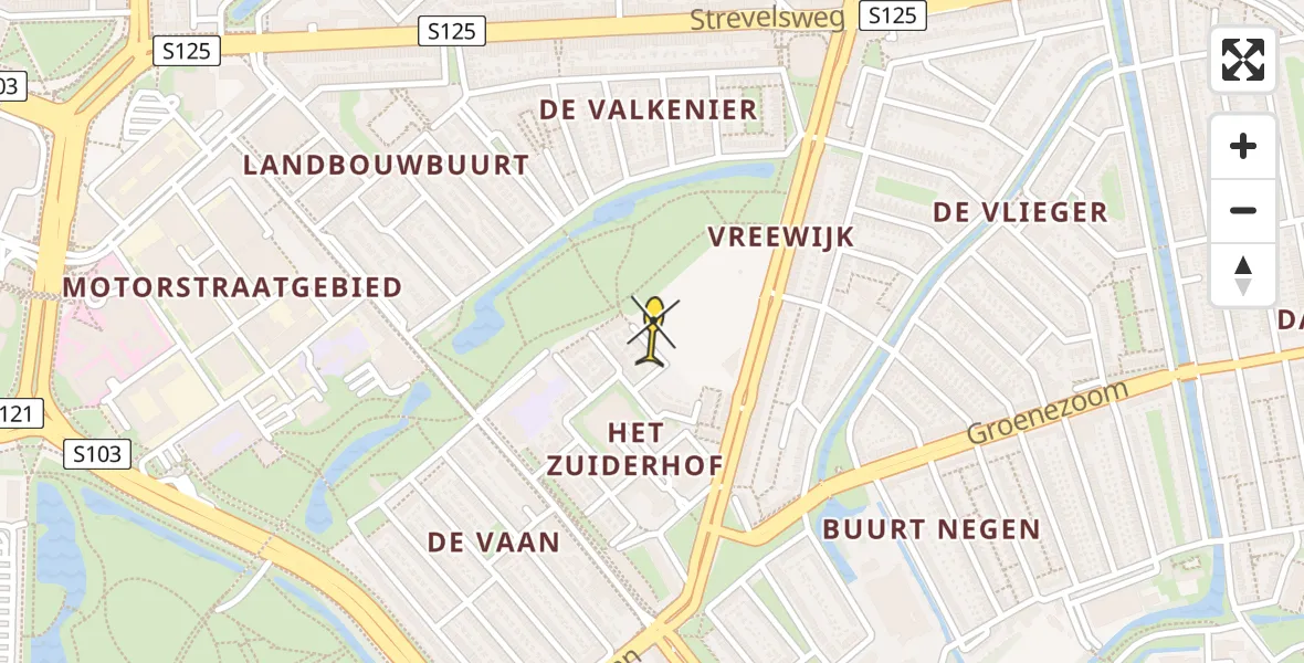 Routekaart van de vlucht: Lifeliner 2 naar Rotterdam