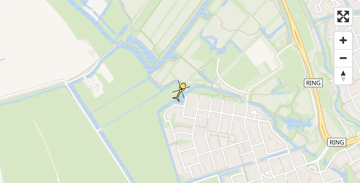 Routekaart van de vlucht: Lifeliner 2 naar Spijkenisse