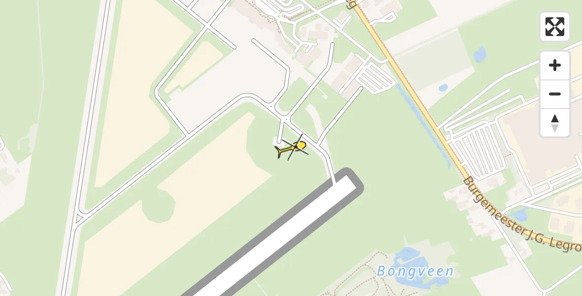 Routekaart van de vlucht: Lifeliner 4 naar Groningen Airport Eelde