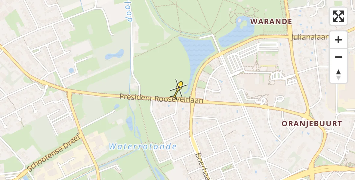 Routekaart van de vlucht: Lifeliner 3 naar Helmond