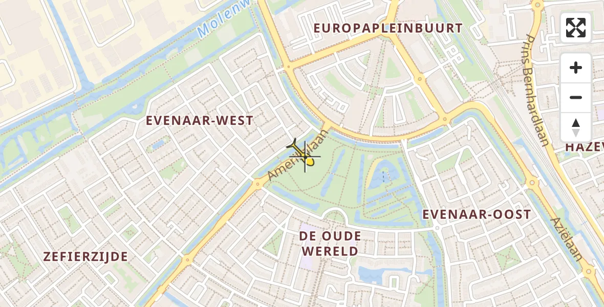 Routekaart van de vlucht: Lifeliner 1 naar Alphen aan den Rijn