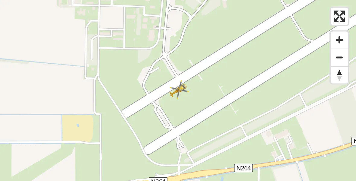 Vluchtroute Traumahelikopter Vliegbasis Volkel - Vliegbasis Volkel, 01 mei 2023, 08:18