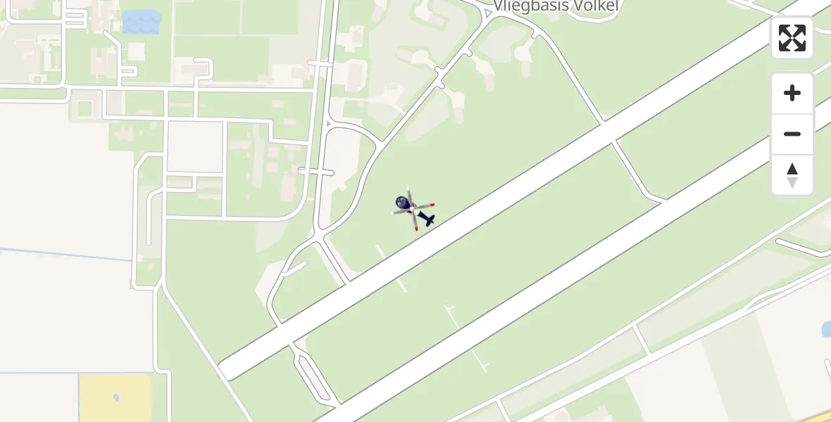 Vluchtroute Politiehelikopter Vliegbasis Volkel - Vliegbasis Volkel, 01 mei 2023, 15:09