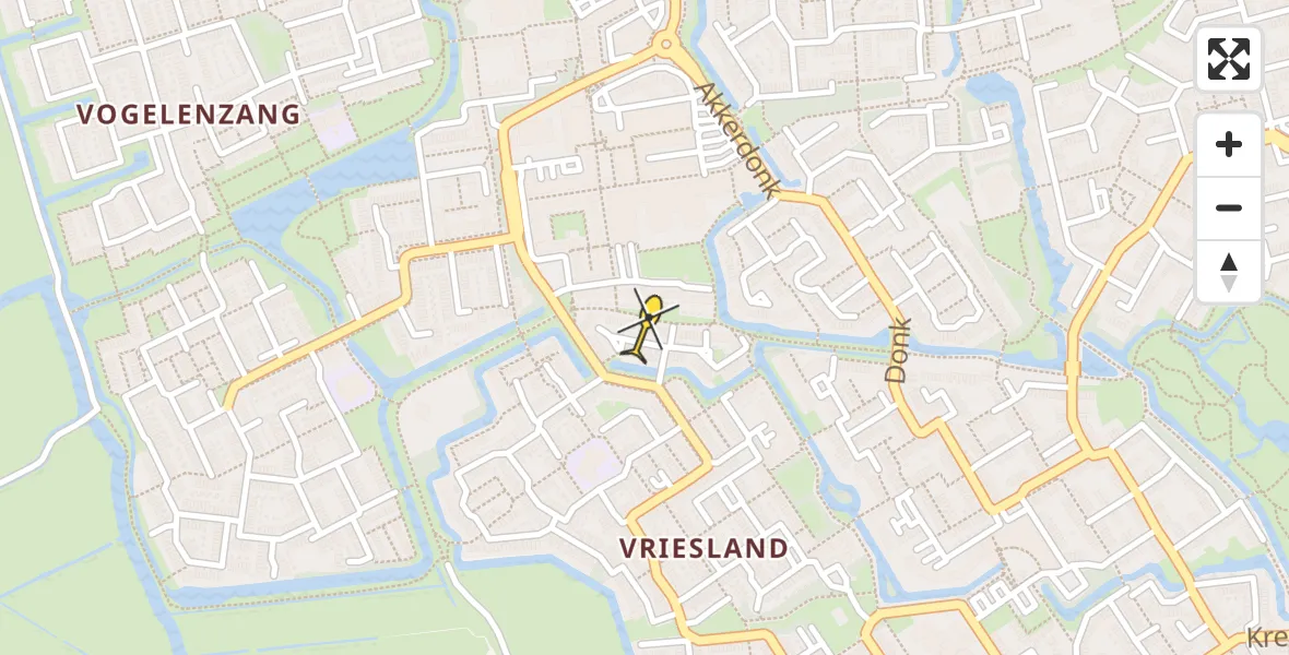 Routekaart van de vlucht: Lifeliner 1 naar Spijkenisse