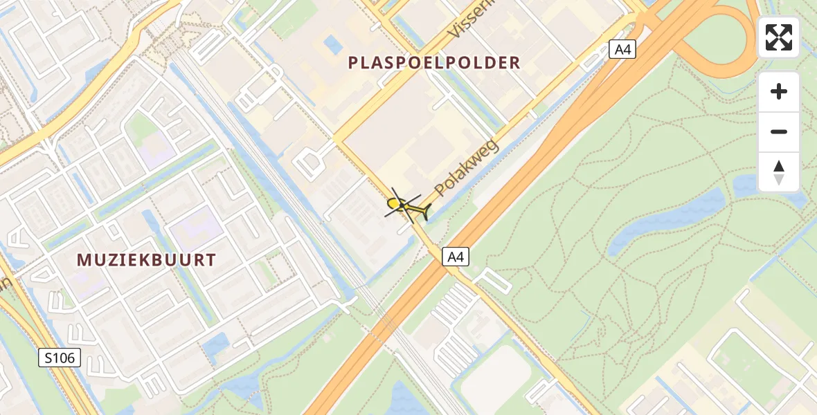 Routekaart van de vlucht: Lifeliner 2 naar Rijswijk