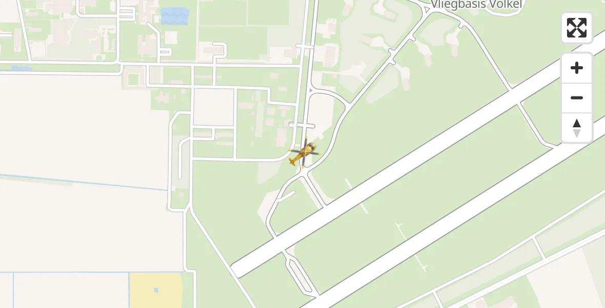 Vluchtroute Traumahelikopter Vliegbasis Volkel - Vliegbasis Volkel, 04 mei 2023, 15:06