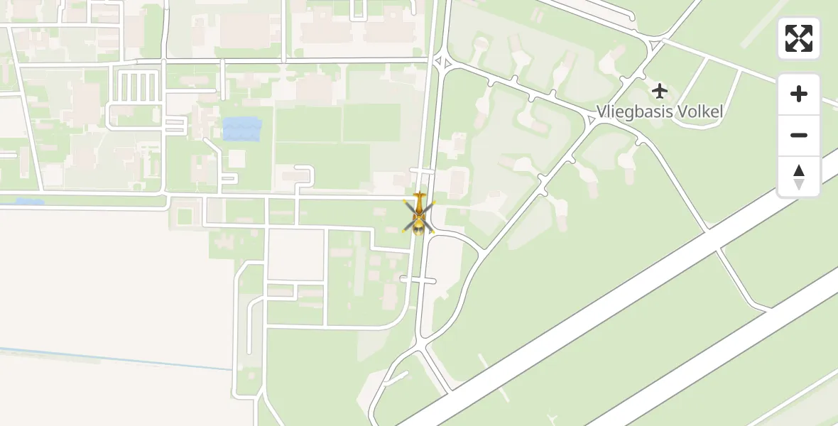 Vluchtroute Traumahelikopter Vliegbasis Volkel - Vliegbasis Volkel, 04 mei 2023, 19:55