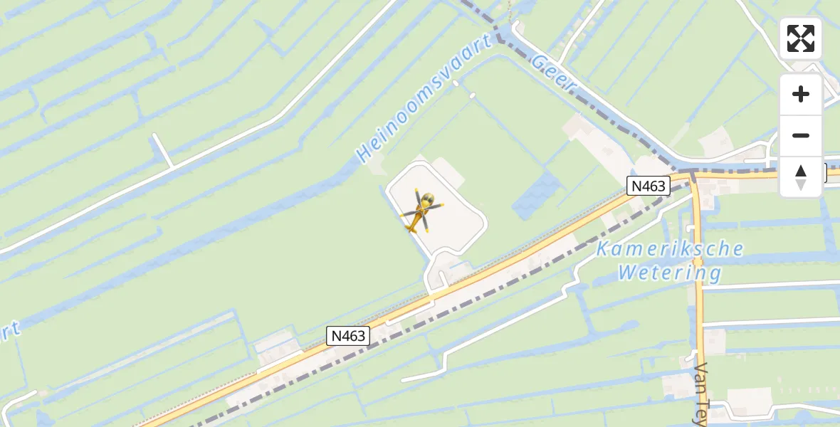 Vluchtroute Traumahelikopter Woerdense Verlaat - Woerdense Verlaat, 05 mei 2023, 04:59