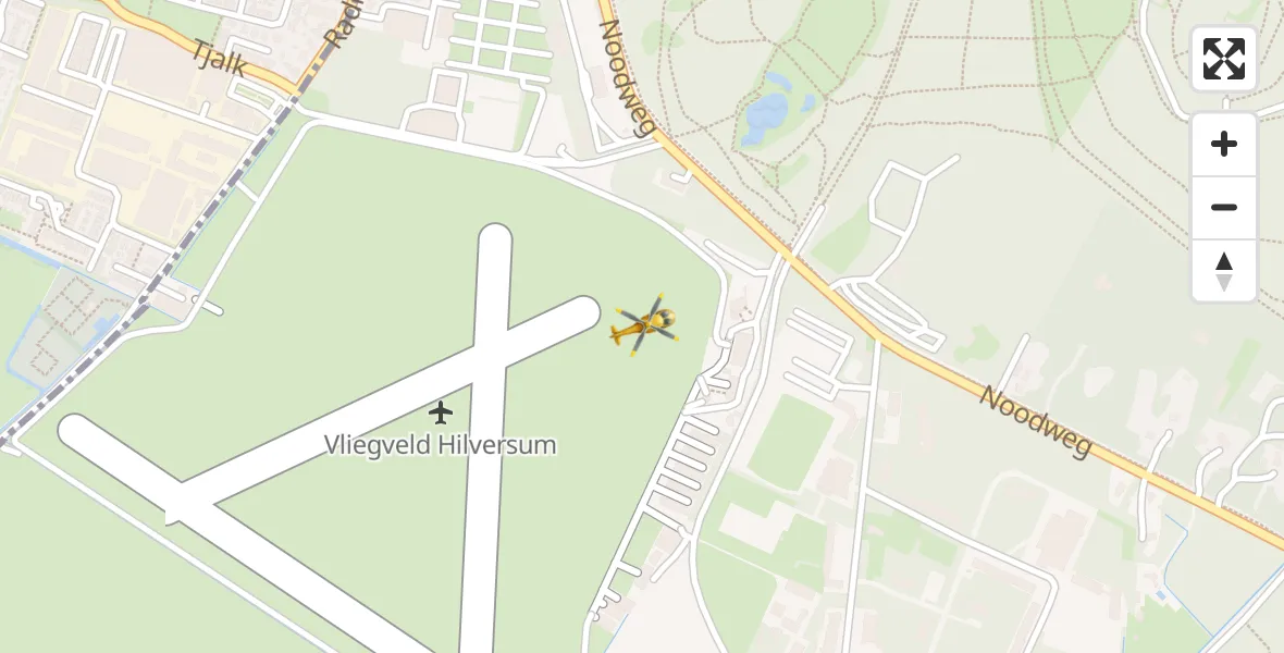 Vluchtroute Traumahelikopter Vliegveld Hilversum - Vliegveld Hilversum, 05 mei 2023, 14:38