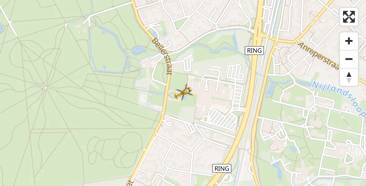 Vluchtroute Traumahelikopter Assen - Assen, 05 mei 2023, 16:20