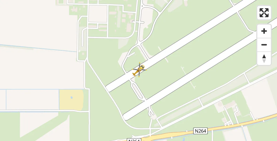 Vluchtroute Traumahelikopter Vliegbasis Volkel - Vliegbasis Volkel, 05 mei 2023, 17:35