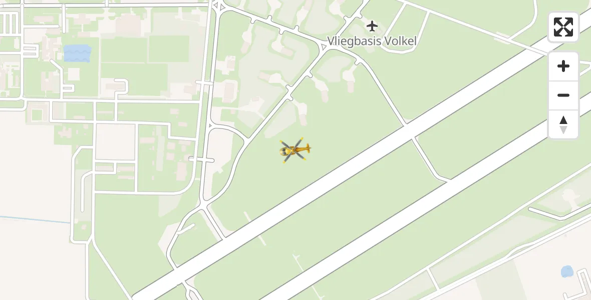 Vluchtroute Traumahelikopter Vliegbasis Volkel - Vliegbasis Volkel, 06 mei 2023, 17:29