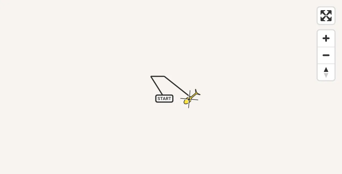 Routekaart van de vlucht: Traumahelikopter naar Sankt Augustin