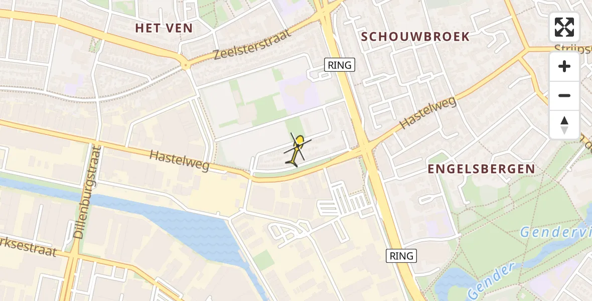 Routekaart van de vlucht: Lifeliner 3 naar Eindhoven