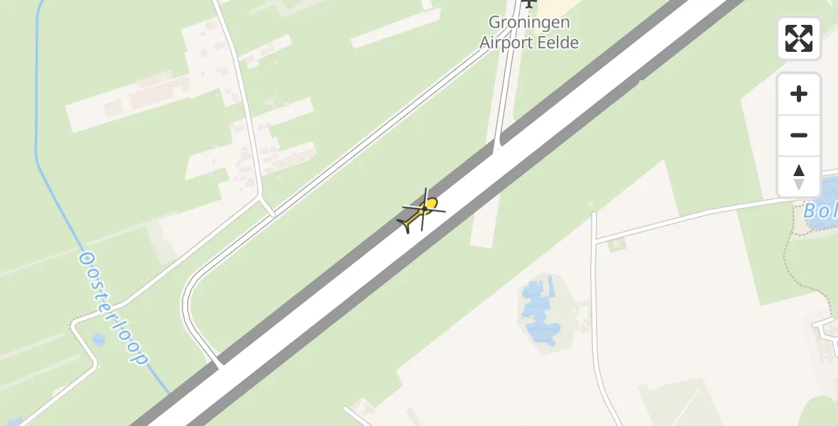 Routekaart van de vlucht: Lifeliner 4 naar Groningen Airport Eelde