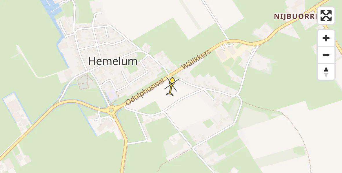 Routekaart van de vlucht: Lifeliner 4 naar Hemelum
