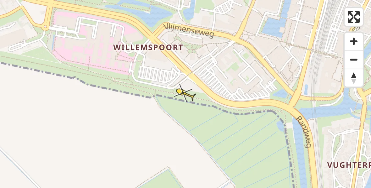 Routekaart van de vlucht: Lifeliner 3 naar 's-Hertogenbosch