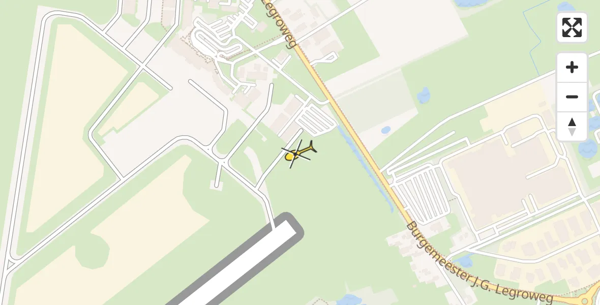 Routekaart van de vlucht: Lifeliner 4 naar Groningen Airport Eelde