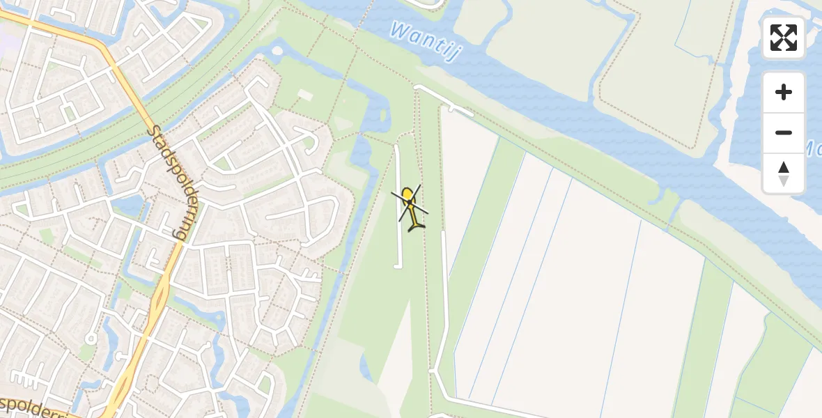 Routekaart van de vlucht: Lifeliner 1 naar Dordrecht