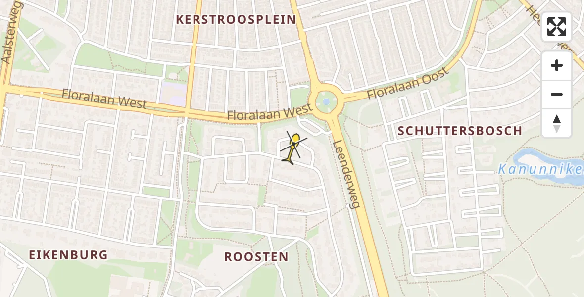 Routekaart van de vlucht: Lifeliner 3 naar Eindhoven