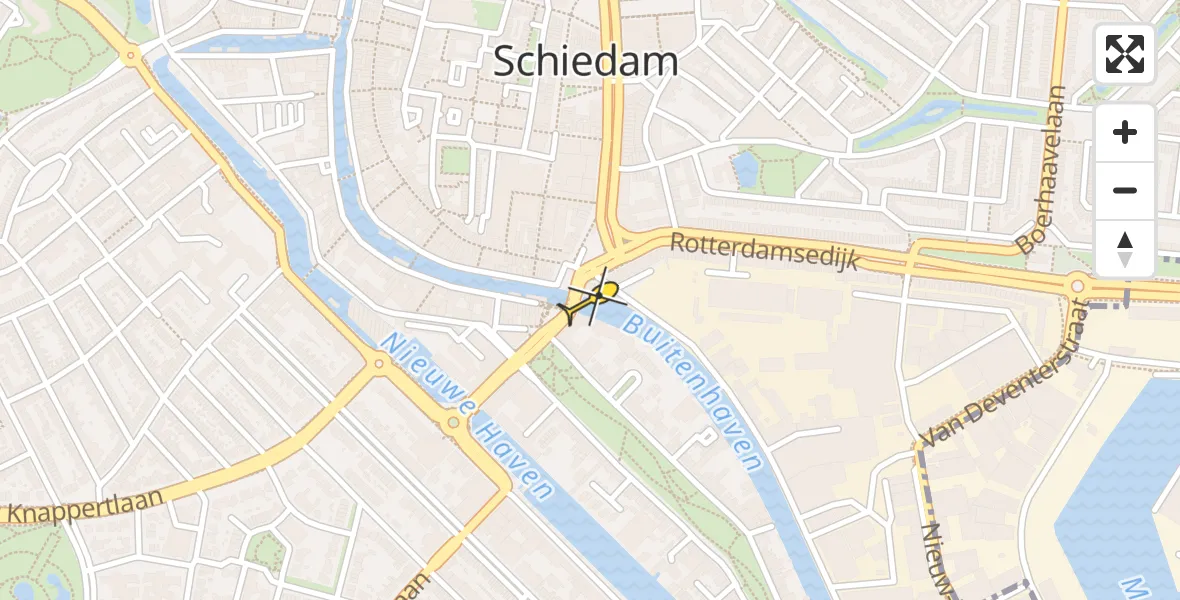 Routekaart van de vlucht: Lifeliner 2 naar Schiedam