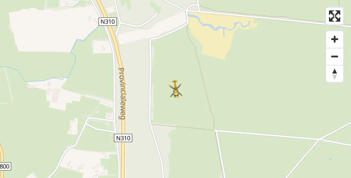 Vluchtroute Traumahelikopter Kootwijk - Kootwijk, 06 juni 2023, 08:35